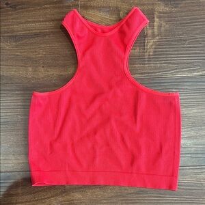 Red Ribbed Women's Tank Top - Wild Fable
